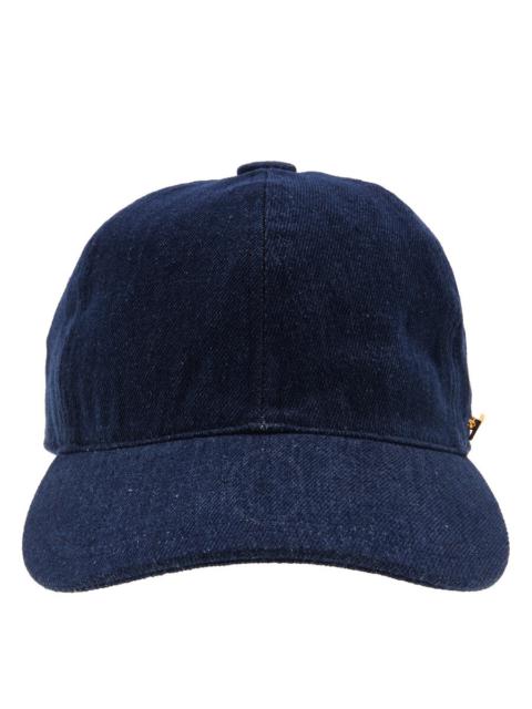 Other Designers Van Palma Palm Tree Embroidered Denim Baseball Cap