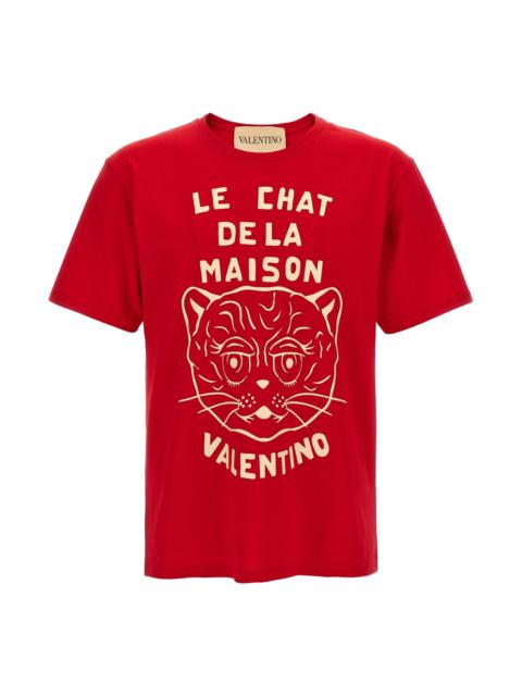 Valentino Valentino Garavani 'Le Chat de la Maison' T-shirt