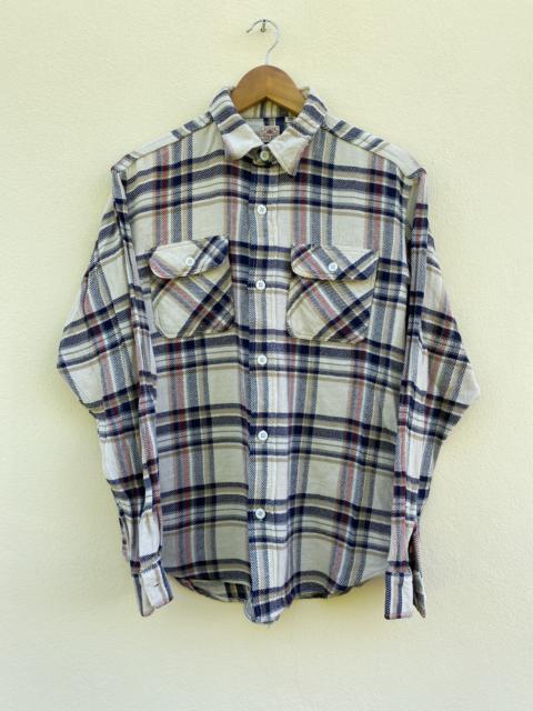 Other Designers Vintage - Sugar Cane Flannel Button Up Checked Rare Iron Heart