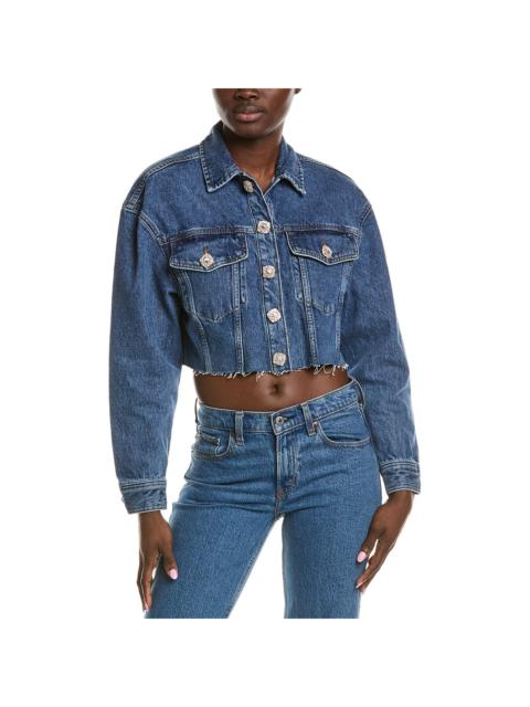 Sandro Sandro Cropped Denim Jacket