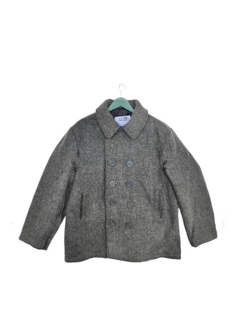 Schott Schott Classic Melton Wool Navy Pea Coat