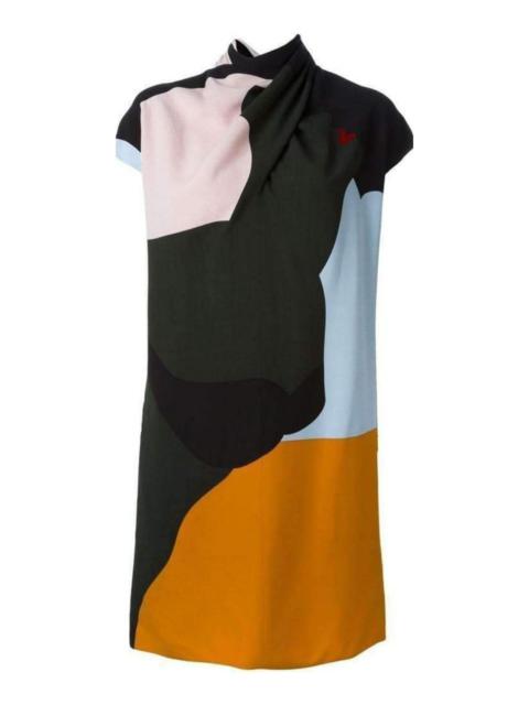 Multicolour silk dress