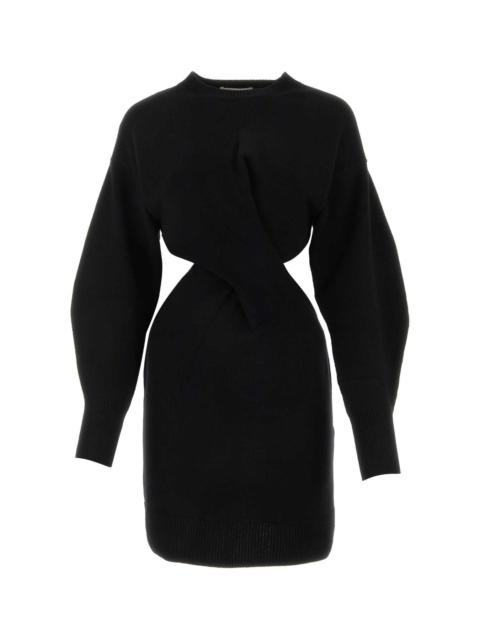Alexander McQueen Alexander Mcqueen Women Black Wool Blend Dress