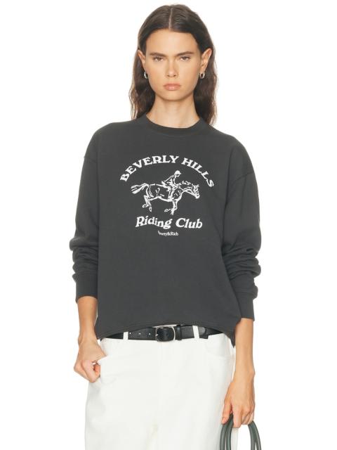 Sporty & Rich BH Riding Club Crewneck Sweatshirt