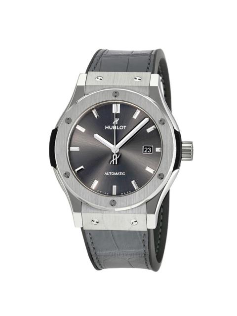 Pre-owned Hublot Classic Fusion Grey Dial Men's Watch 542.NX.7071.LR