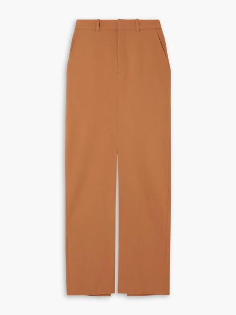 Other Designers Privilege grain de poudre wool-blend maxi skirt