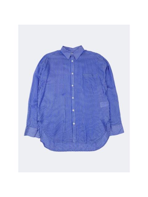 BALENCIAGA Striped S/S 2018 Oversized Long Sleeve Shirt