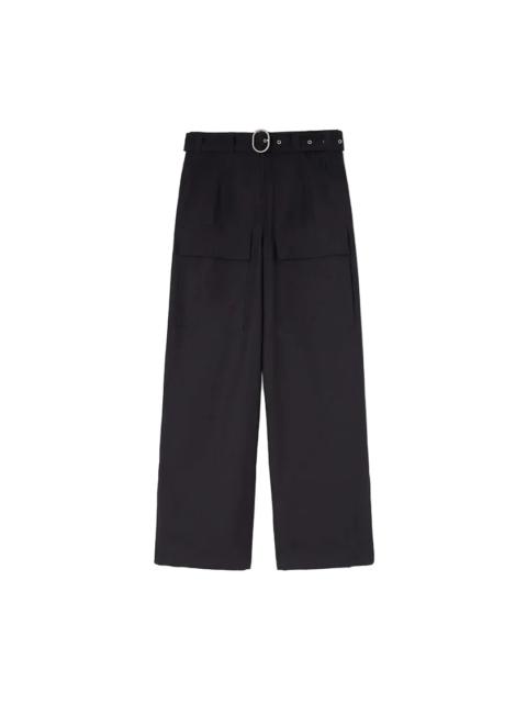Jil Sander Jil Sander+ Belted Relaxed Trousers With Front Pockets Pants Navy