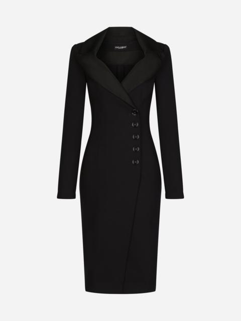 Dolce & Gabbana Technical jersey midi coat dress