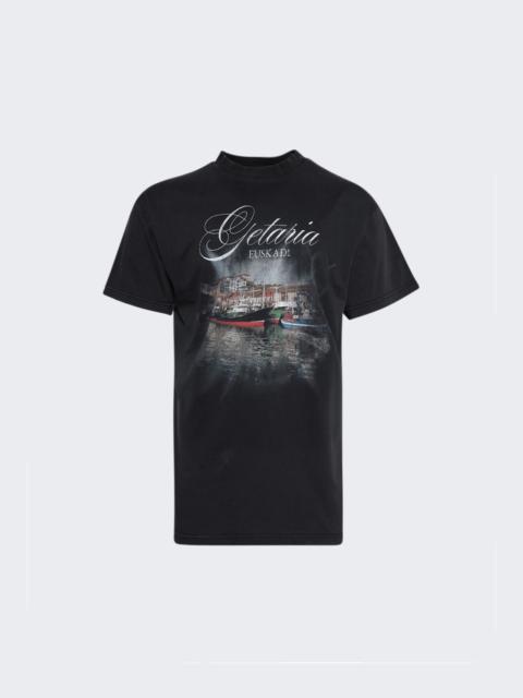 BALENCIAGA Oversized Tee Faded Washed Black