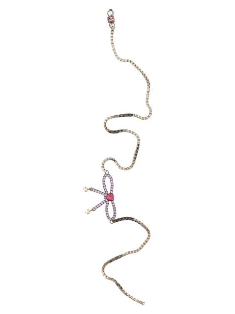 DSQUARED2 Bow crystal long earrings