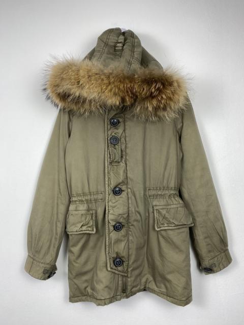 Other Designers Japanese Brand - Vintage Military Sherpa Lining Hoodie Button Up Jacket J1169