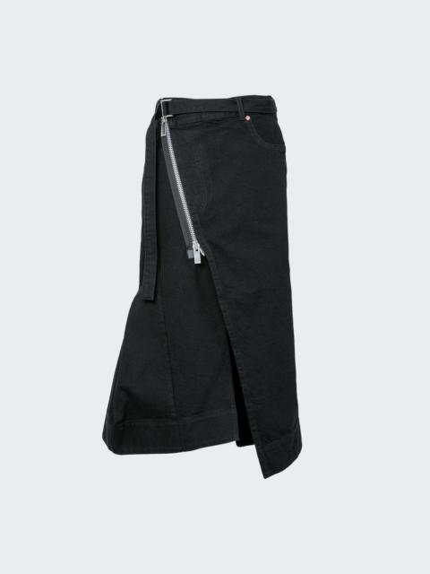 sacai Denim Skirt Black