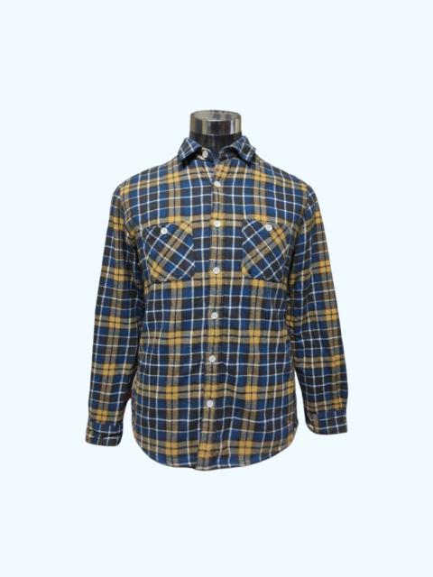 Other Designers Japanese Brand - Cubic Sugar Flannel With Fleece/Sherpa Lining Button Up