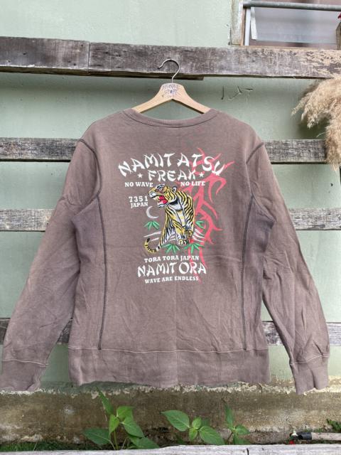 Other Designers Vintage - Vintage Sukajan Namitatsu Tiger Embroidery Big Logo