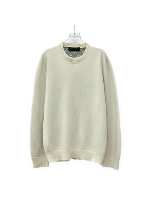 Louis Vuitton Louis Vuitton Beige Logo Monogram All-Over Print Cashmere Crew Neck Long Sleeve Knit Sweater