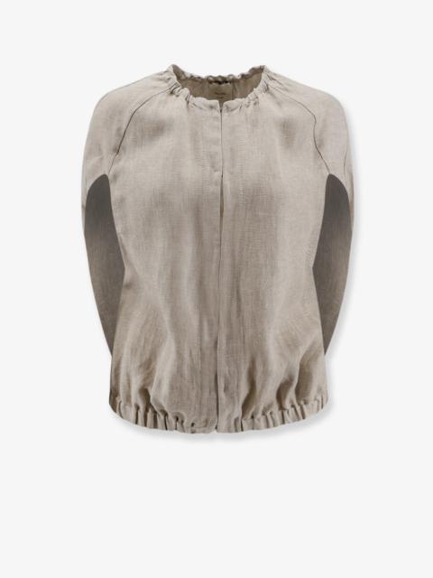 Other Designers Alysi Délavé Linen Sleeveless Jacket