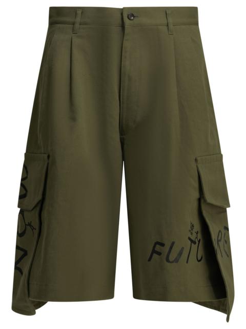 Comme des Garçons SHIRT Comme Des Garçons Shirt Cargo Shorts With Print