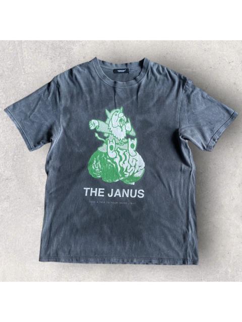 UNDERCOVER SS18 The Janus Grey Acid Wash Oversize Tee