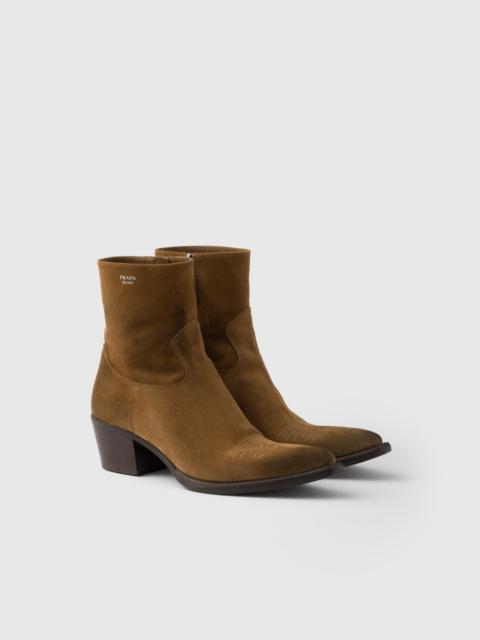 Prada Suede booties