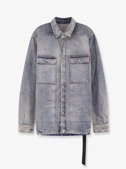 Rick Owens DRKSHDW DRKSHDW Cotton Shirt Blue Men