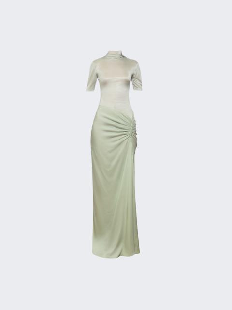 CHRISTOPHER ESBER Fusion Ruched Tee Gown Mint