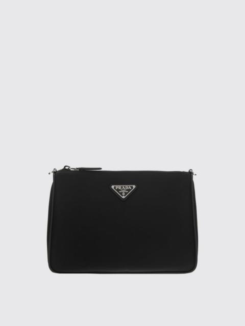 Prada Prada Men Re-Nylon And Saffiano Leather Toiletry Bag Prada