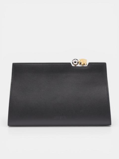 JACQUEMUS Black Leather Salon Shoulder Bag