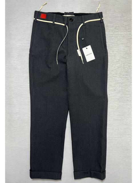 Marni Marni - Virgin Wool Herringbone Stripe Shoe Lace Pants