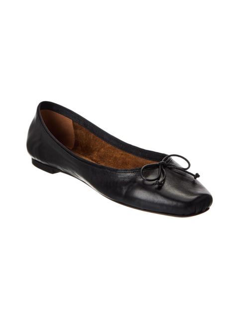 KHAITE KHAITE Charlotte Leather Ballerina Flat
