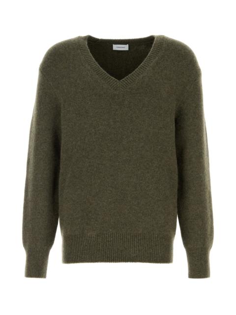 FERRAGAMO Dark green cashmere sweater