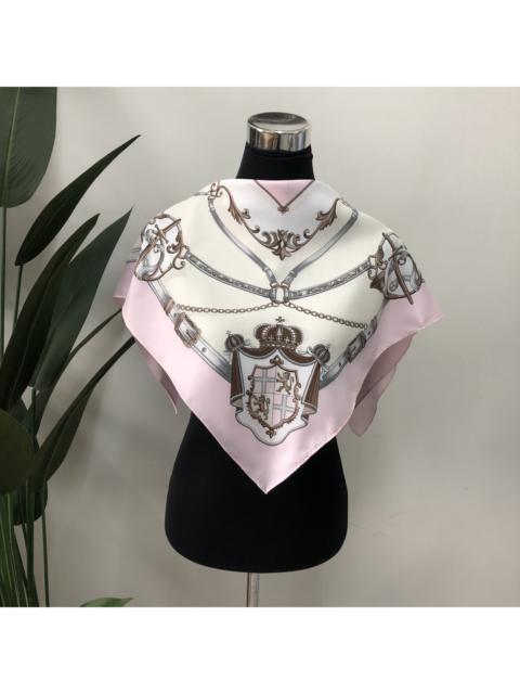 Other Designers Vintage - Soft Pink with Graphic Silk Scarf / Scarves #208-H