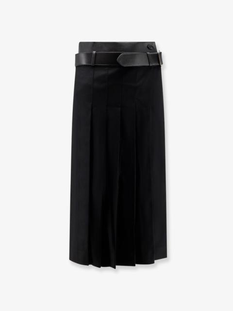 Other Designers R2W Nayla Pleated Wool Trousers Skirt