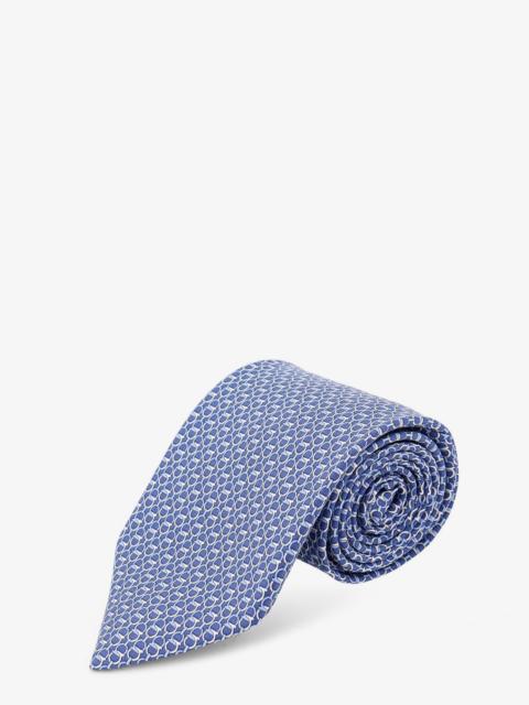FERRAGAMO Ferragamo Men Silk Tie With Intreccio Print