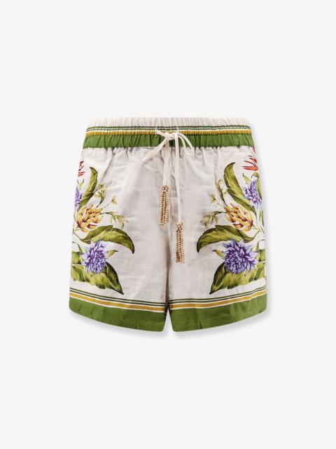 FARM RIO Farm Rio Tropical Scarf Linen And Viscose Shorts