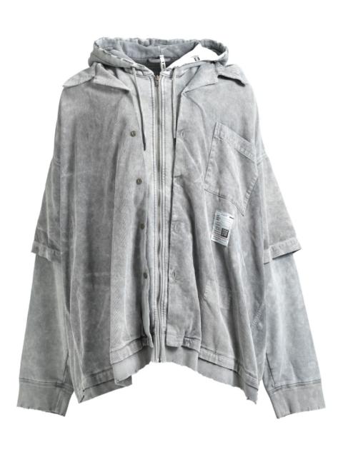 Maison MIHARAYASUHIRO hooded corduroy shirt