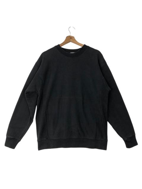 Other Designers Other - Vintage Plain Black Stonewash Heavyweight Sweatshirt