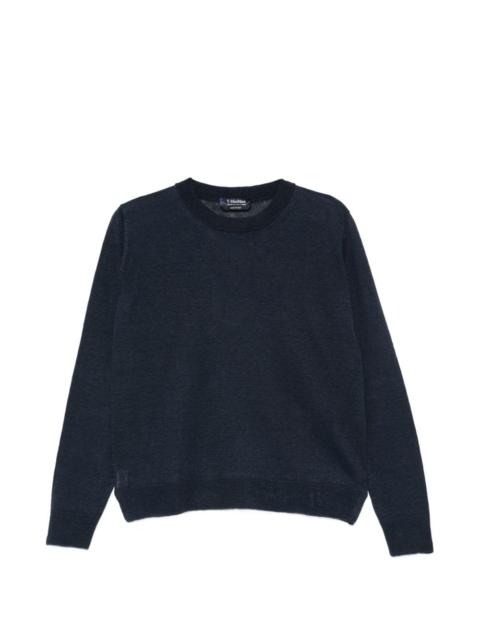 'S Max Mara S Max Mara Women 'S Max Mara Women Linen Crewneck Sweater