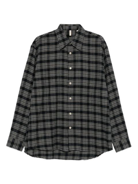 SUNFLOWER checked long-sleeves shirt