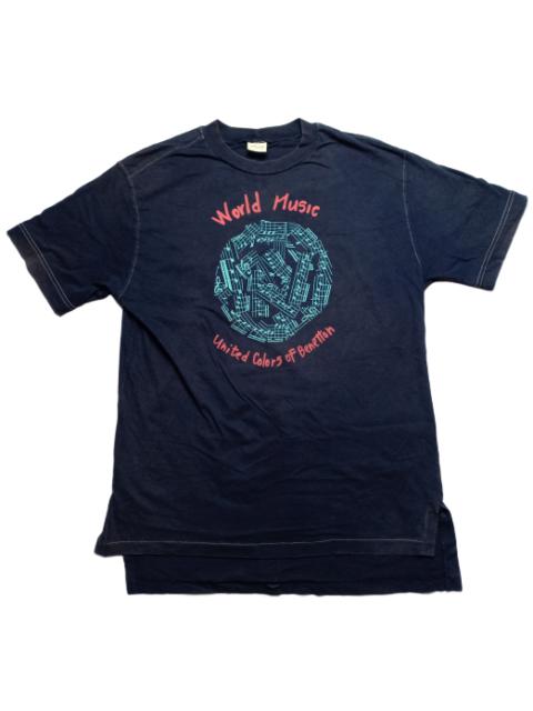 Other Designers Vintage - Vintage United Colors Of Benneton World Music Tee