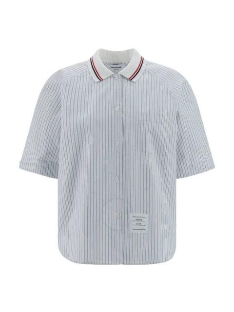 Thom Browne Box Pleat Stripe Poplin Shirt