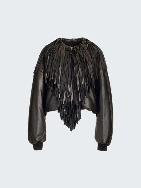 Alaïa Round Bomber Jacket Noir