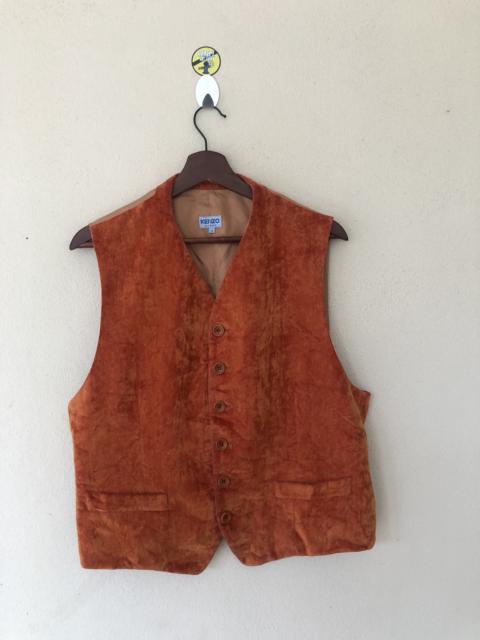 Other Designers Vintage - Velvet Kenzo Homme Orange Vest
