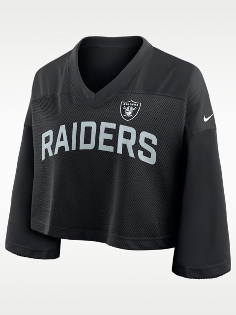 Nike Las Vegas Raiders Wide Receiver Jersey Fashion Women's Nike Dri-FIT NFL Cropped Top