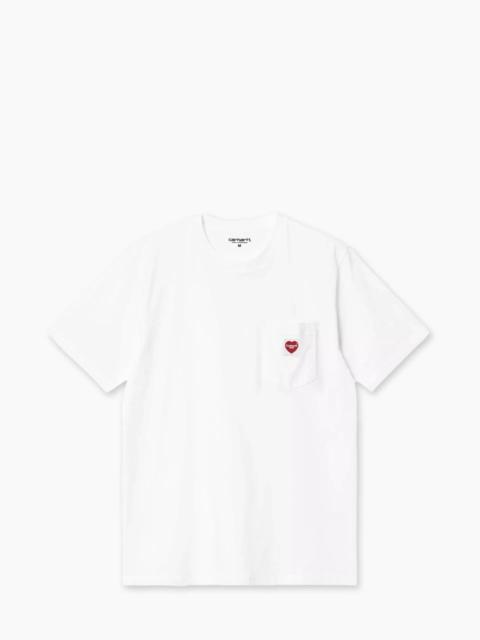 Carhartt CARHARTT WIP S/S POCKET HEART T-SHIRT WHITE/RED