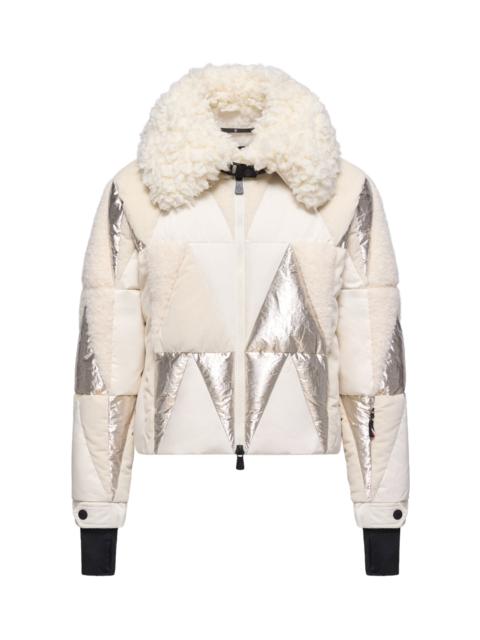 Moncler Grenoble Pamiers Patchwork Down Ski Jacket white
