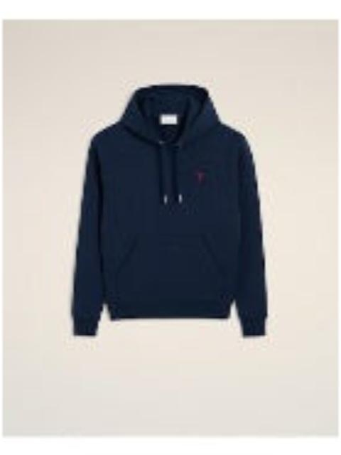 AMI Paris Ami Paris Men Hoodie With Red Ami De Coeur