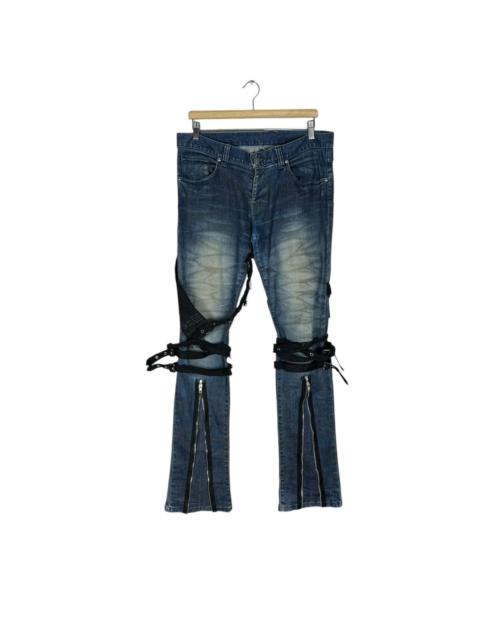 Other Designers If Six Was Nine - 🌟TORNADO MART BONDAGE FLARE DENIM PANTS