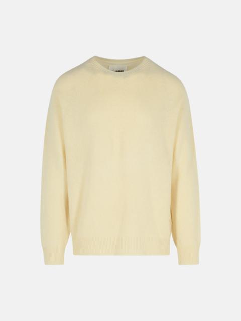 Jil Sander IVORY VIRGIN WOOL BLEND SWEATER