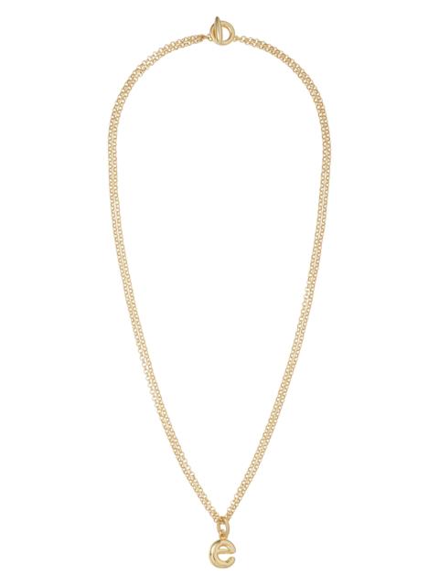 ROXANNE ASSOULIN ROXANNE ASSOULIN The Puffy Initial Pendant Necklace in Gold E at Nordstrom